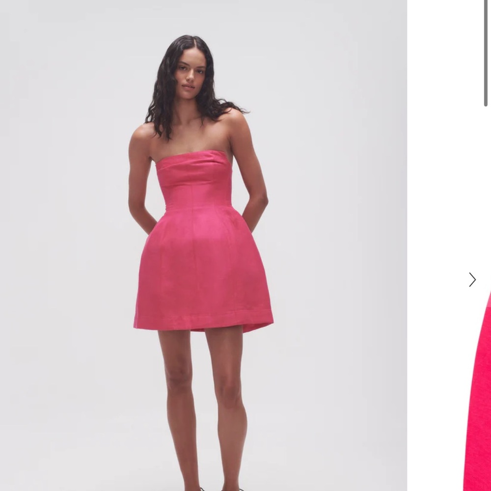 Aje Baret strapless mini dress